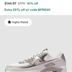 Nike Air Max in Light Gray and Soft Pink